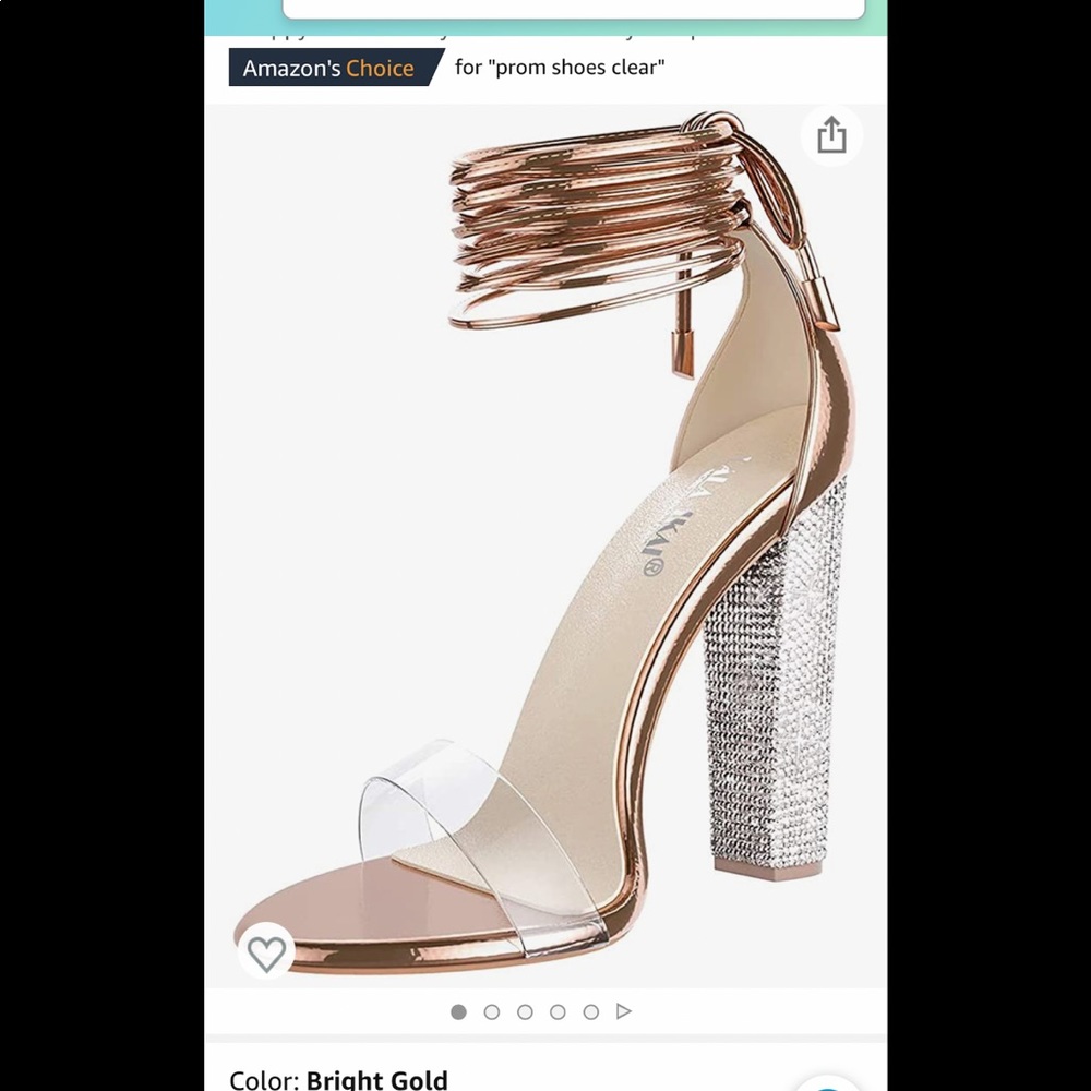 Clear lace up heels, worn once